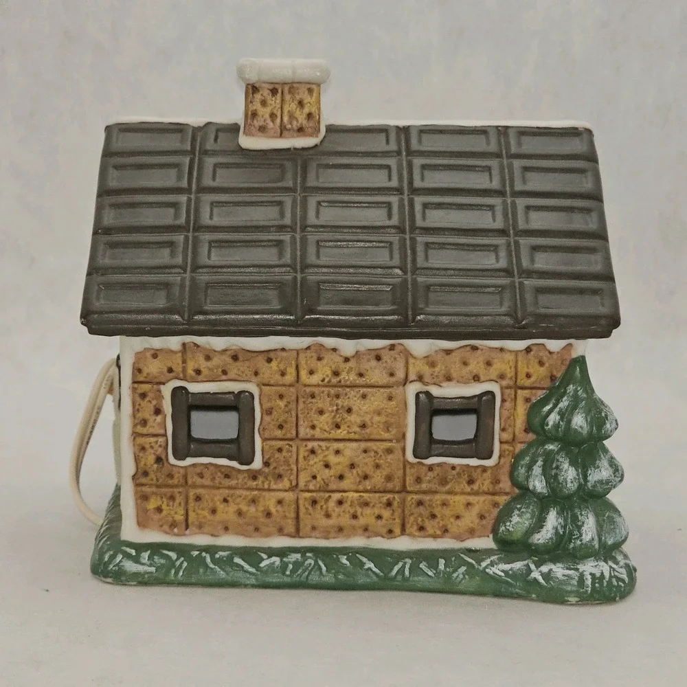 EUC The Original S'Mores Cabin House Lighted Christmas Midwest Of Cannon Falls